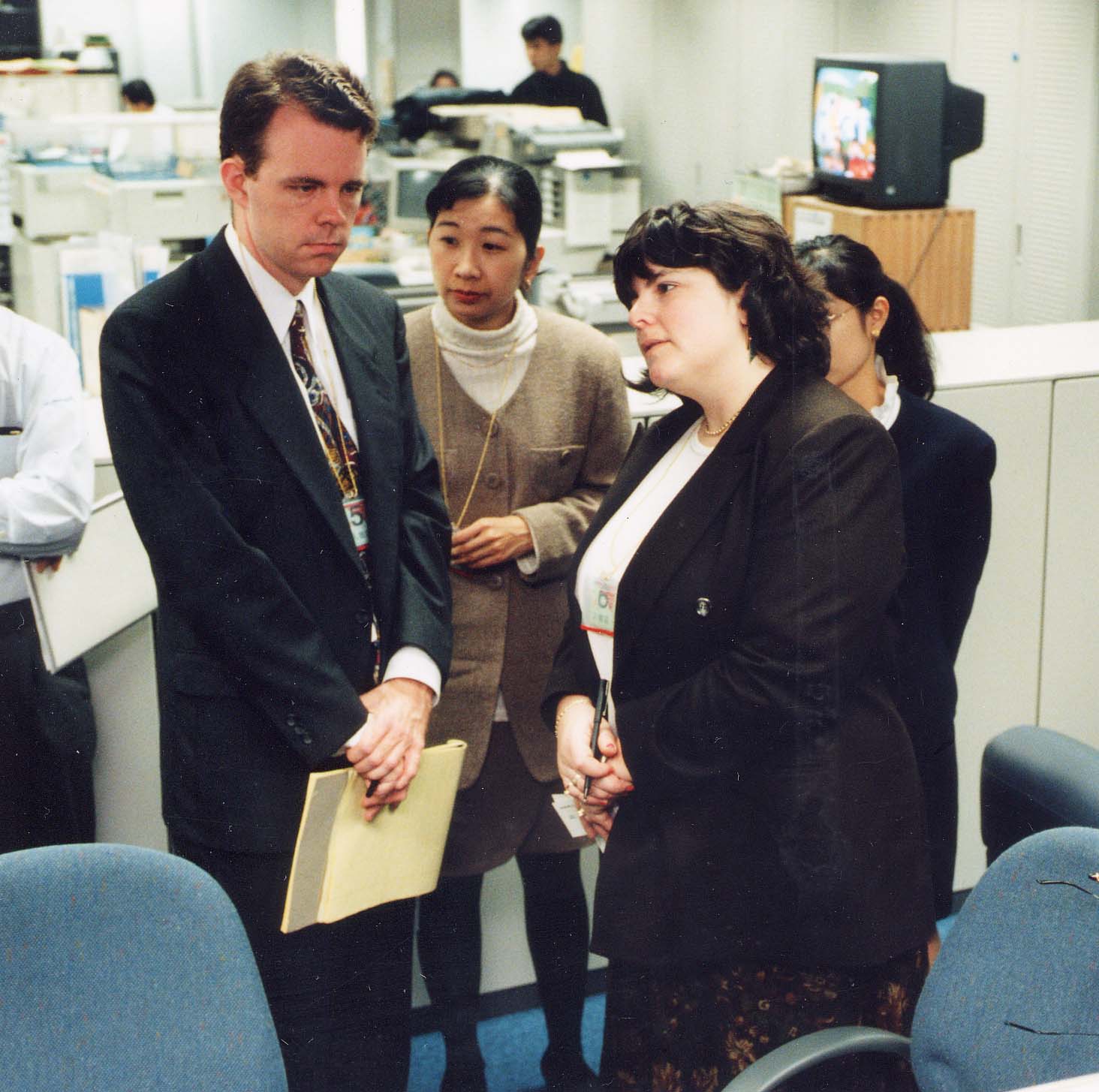 Daniel in the newsroom